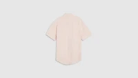 Short Sleeve Sunset Cotton Linen One Pocket Shirt