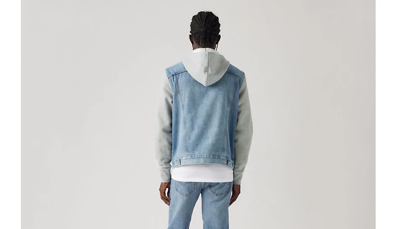 Hybrid Hoodie Trucker Jacket