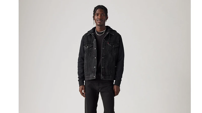 Hybrid Hoodie Trucker Jacket