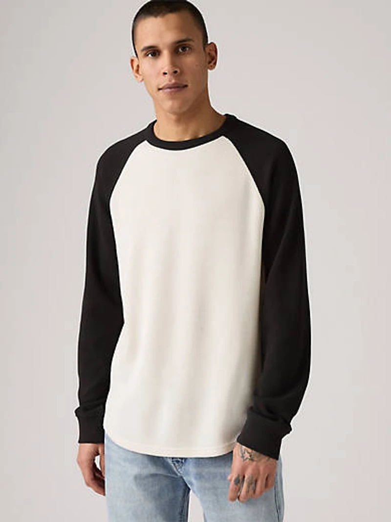 Thermal Raglan Crewneck T-Shirt