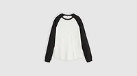 Thermal Raglan Crewneck T-Shirt