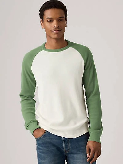 Thermal Raglan Crewneck T-Shirt