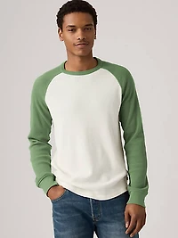 Thermal Raglan Crewneck T-Shirt