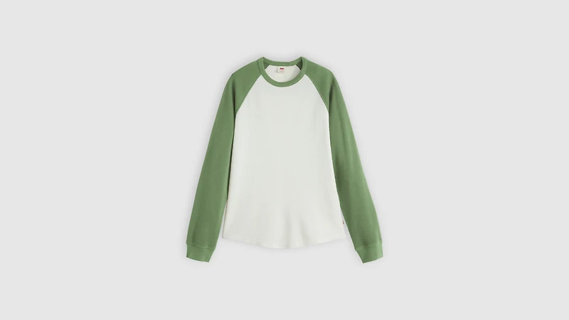 Thermal Raglan Crewneck T-Shirt