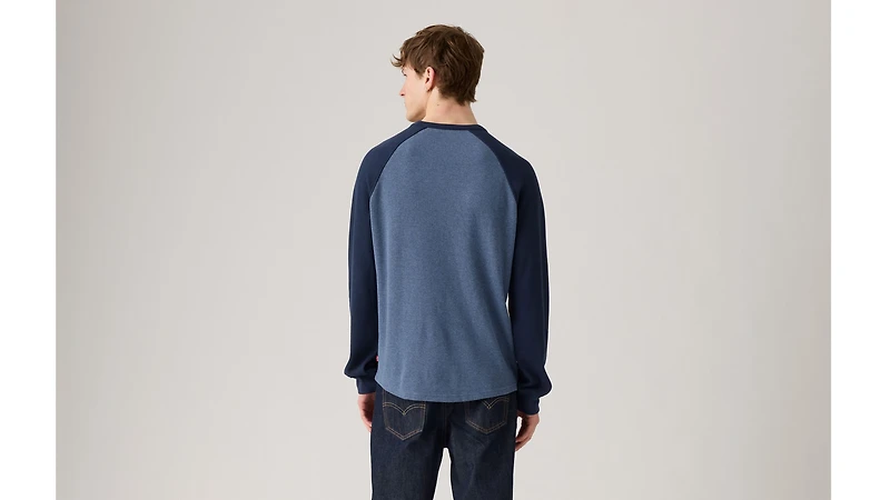 Thermal Raglan Crewneck T-Shirt