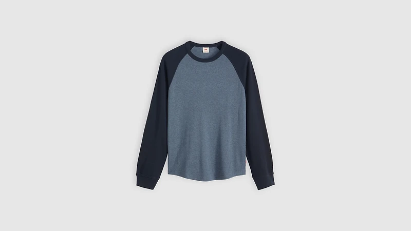 Thermal Raglan Crewneck T-Shirt