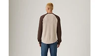 Thermal Raglan Crewneck T-Shirt