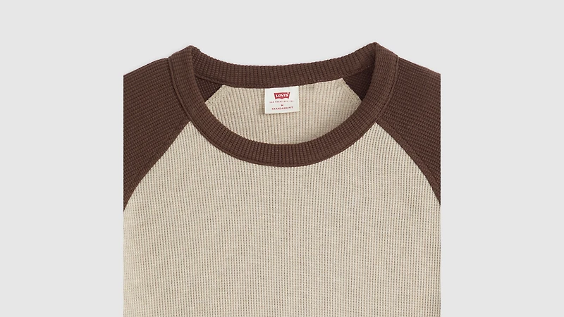 Thermal Raglan Crewneck T-Shirt