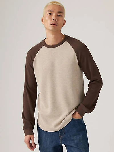 Thermal Raglan Crewneck T-Shirt