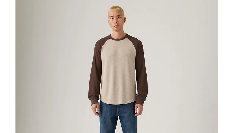Thermal Raglan Crewneck T-Shirt
