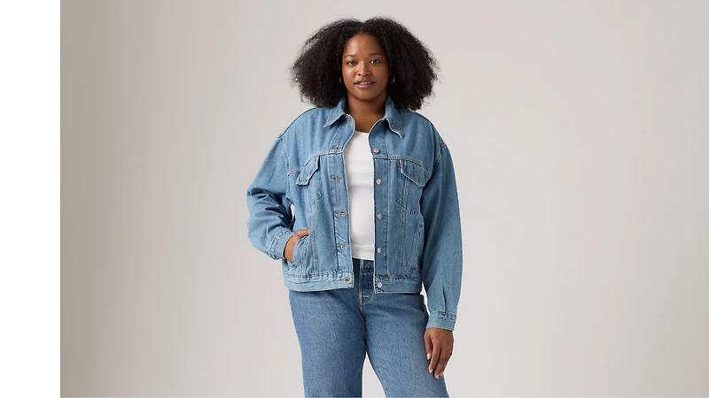 90s Trucker Jacket (Plus Size)