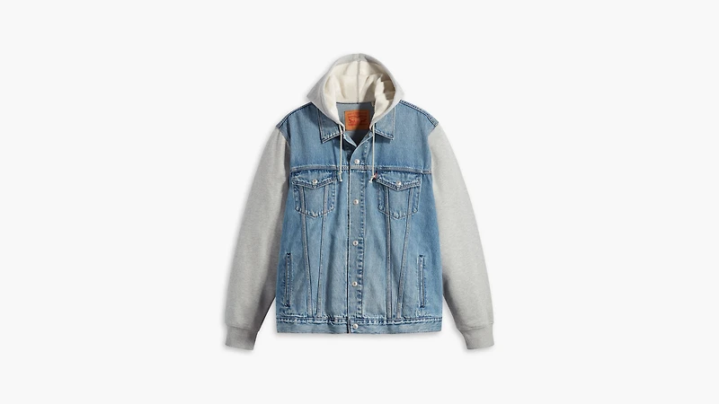 Hybrid Hoodie Trucker Jacket (Tall)