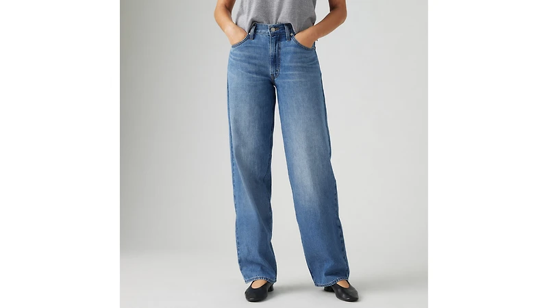 Baggy Dad Linen+ Denim Lightweight Women's Jeans