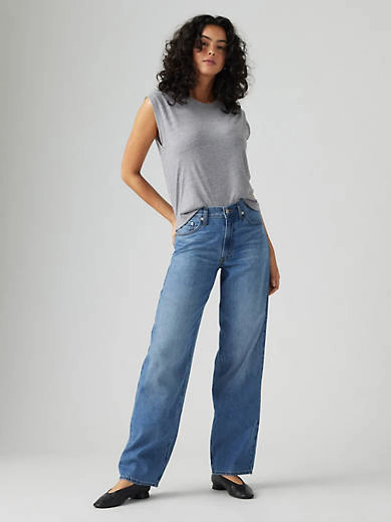 Baggy Dad Linen+ Denim Lightweight Women's Jeans