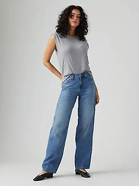 Baggy Dad Linen+ Denim Lightweight Women's Jeans