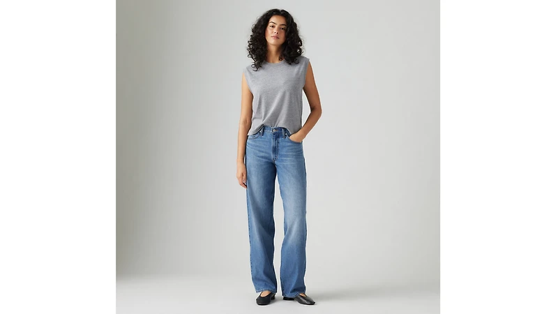 Baggy Dad Linen+ Denim Lightweight Women's Jeans