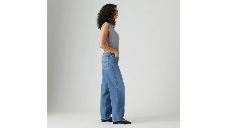 Baggy Dad Linen+ Denim Lightweight Women's Jeans