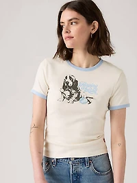 Graphic Logo Ringer Rickie Tee