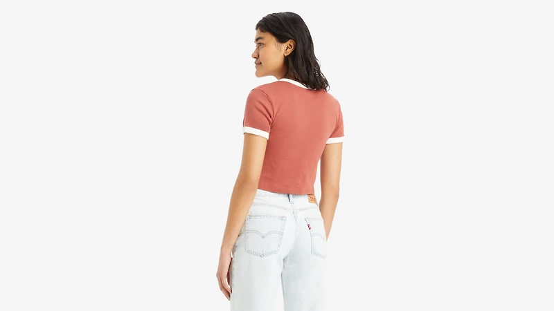 Graphic Mini Ringer T-Shirt