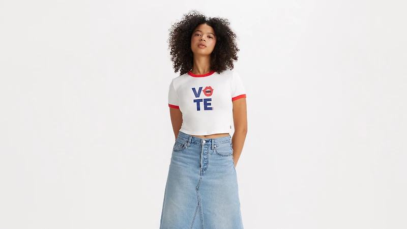 Levi's® Vote Ringer Mini T-Shirt