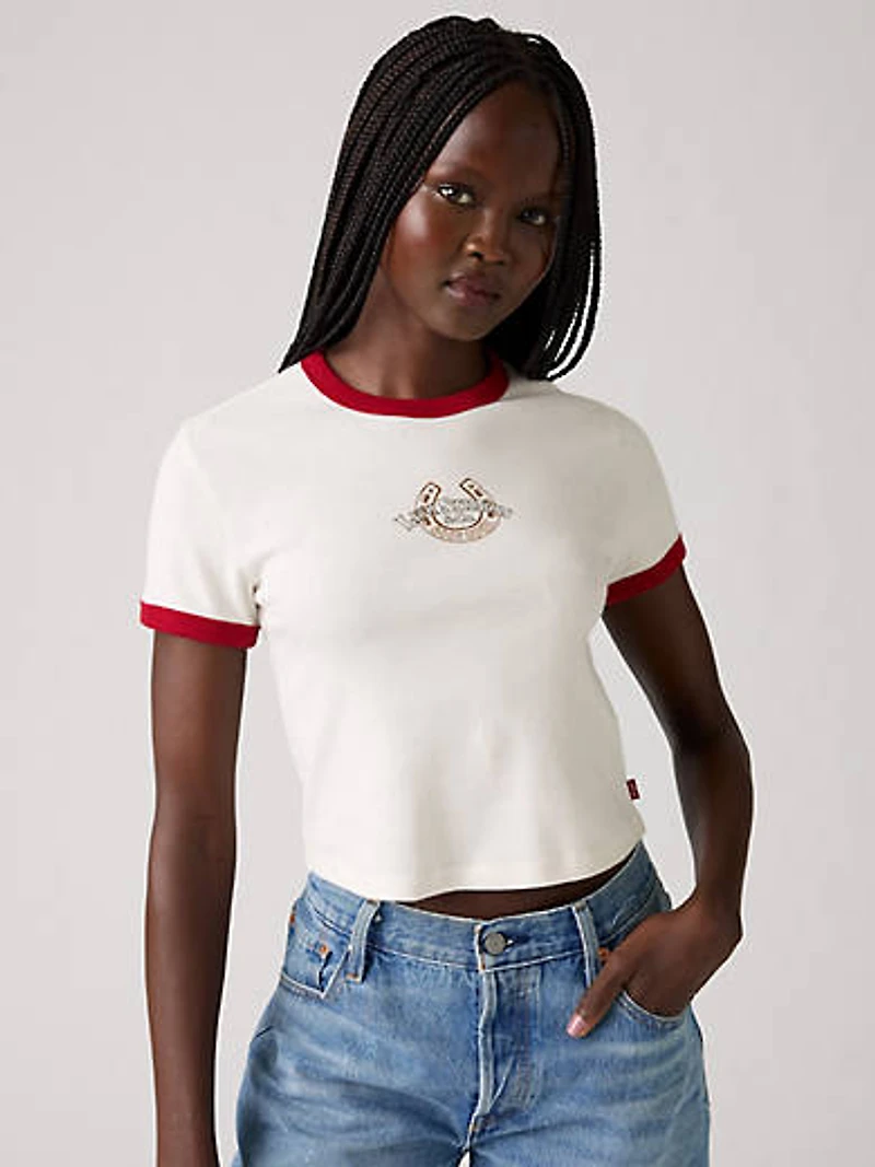 Graphic Ringer Mini T-Shirt