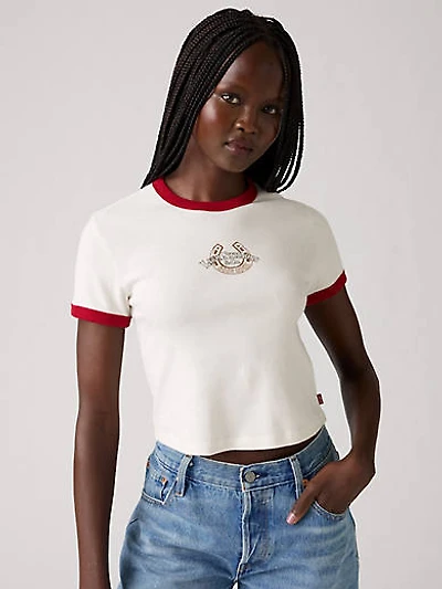 Graphic Ringer Mini T-Shirt
