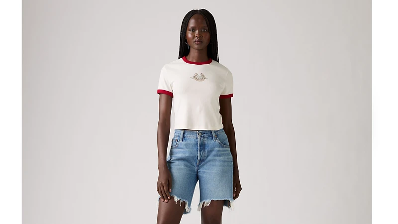 Graphic Ringer Mini T-Shirt