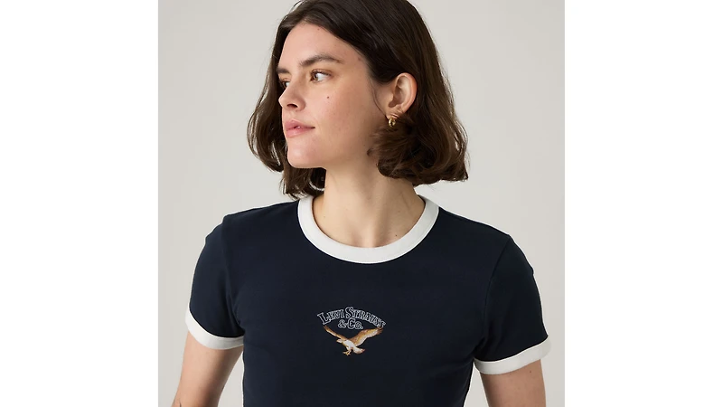 Graphic Ringer Mini T-Shirt