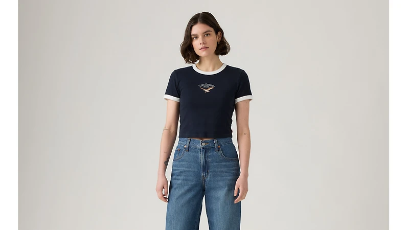 Graphic Ringer Mini T-Shirt