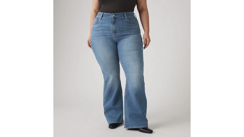 726 High Rise Flare Women's Jeans (Plus Size