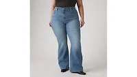 726 High Rise Flare Women's Jeans (Plus Size