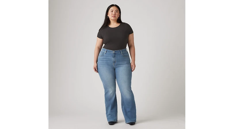 726 High Rise Flare Women's Jeans (Plus Size
