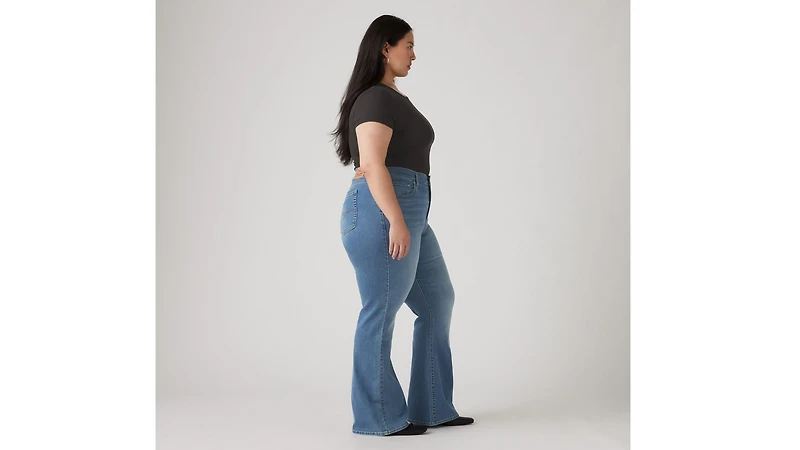 726 High Rise Flare Women's Jeans (Plus Size