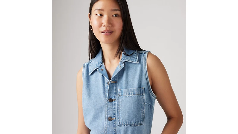 Lightweight Sleeveless Jumpsuit