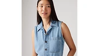 Lightweight Sleeveless Jumpsuit