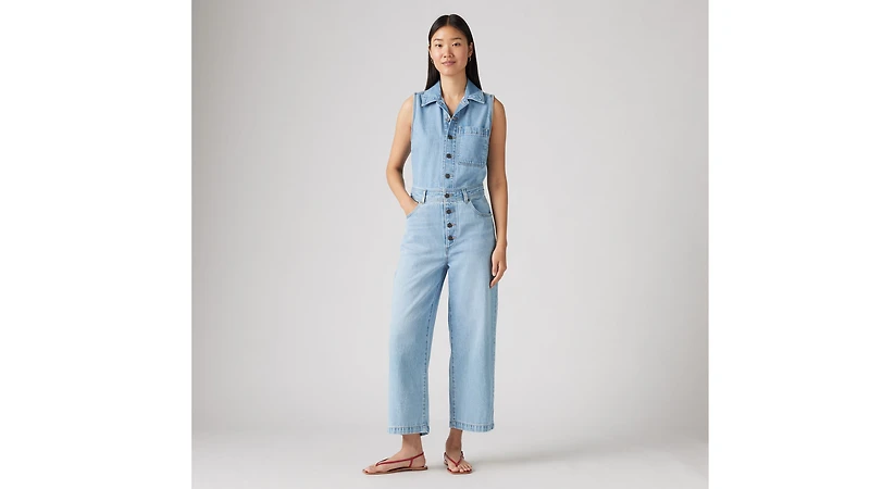 Lightweight Sleeveless Jumpsuit