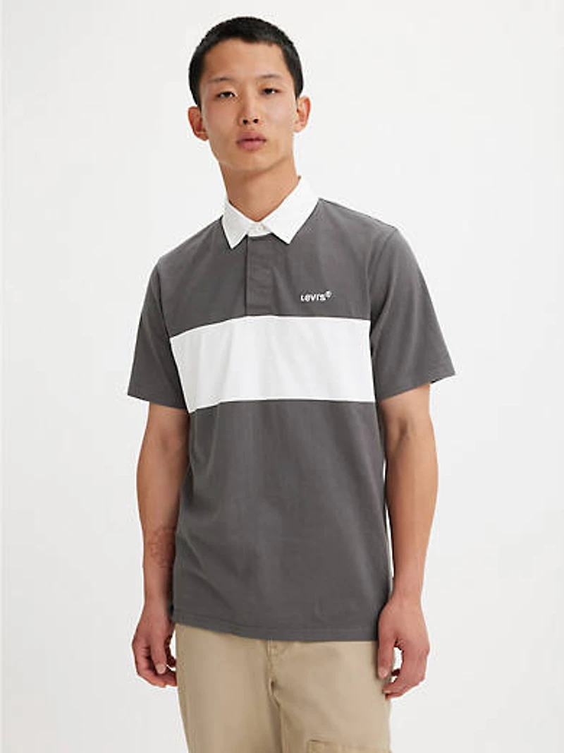 Short Sleeve Union Blocked Rugby Shirt