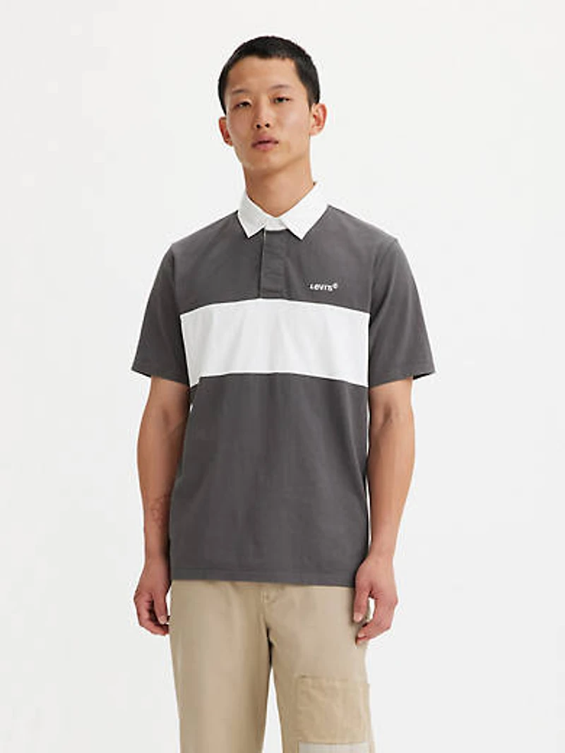 Short Sleeve Union Blocked Rugby Shirt