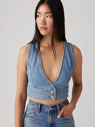 Raine Denim Crop Top