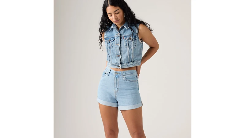 Rolled 80s Mom Women's Shorts