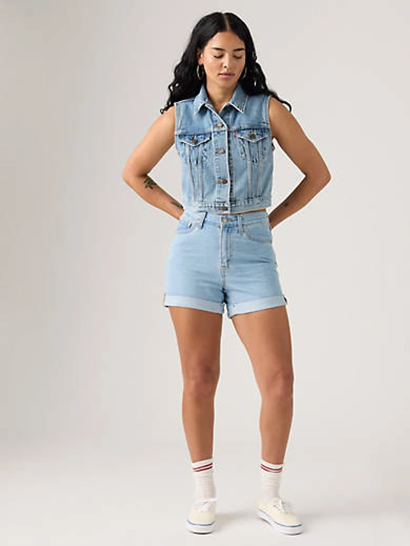 Rolled 80s Mom Women's Shorts