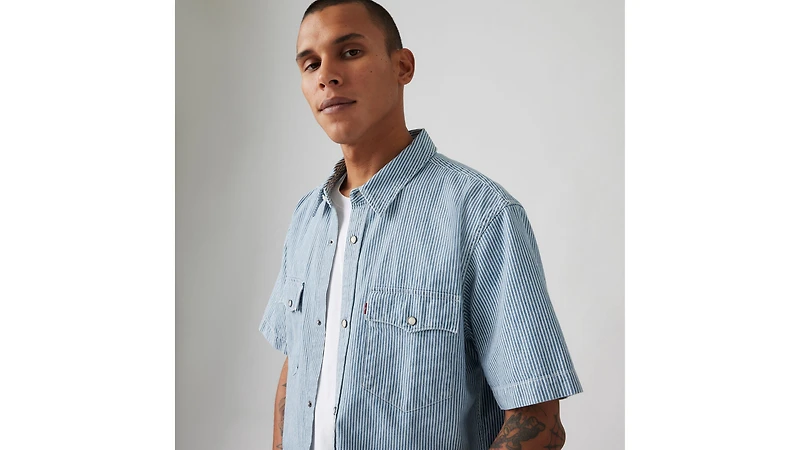 Short Sleeve Relaxed Fit Western Shirt