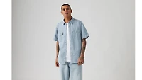 Short Sleeve Relaxed Fit Western Shirt
