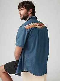 Short Sleeve Relaxed Fit Western Shirt