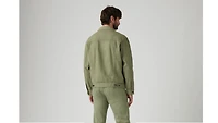 Relaxed Fit Cotton Linen Trucker Jacket