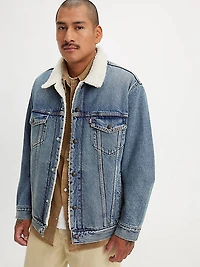 Relaxed Fit Sherpa Trucker Jacket