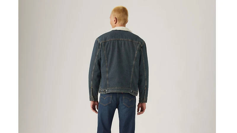 Relaxed Fit Sherpa Trucker Jacket