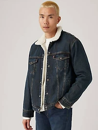 Relaxed Fit Sherpa Trucker Jacket