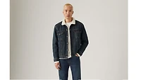 Relaxed Fit Sherpa Trucker Jacket