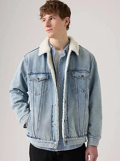 Relaxed Fit Sherpa Trucker Jacket
